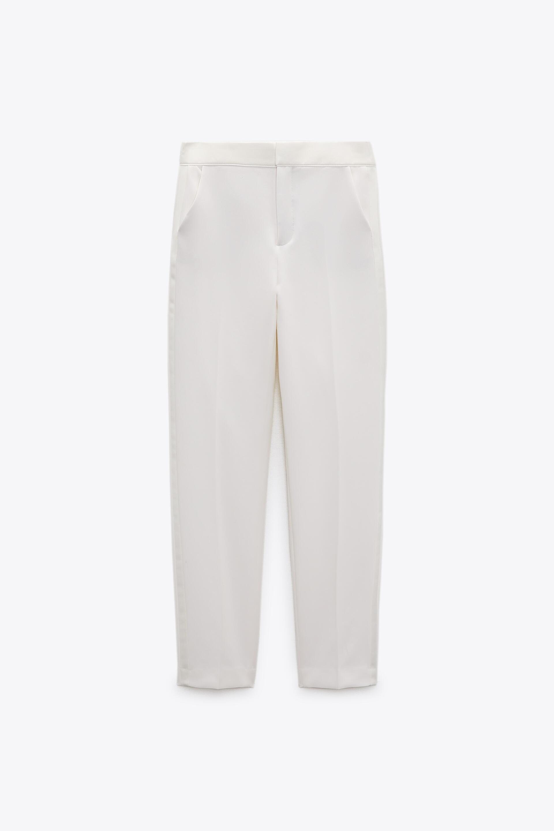 

Брюки женские ZARA 02293542 белые S, 02293542