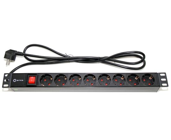 блок розеток 5bites pdu819p 01 8 розеток 1 8 м Сетевой фильтр 5bites PDU819P-01