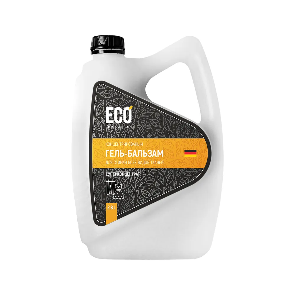 

Концентрированный гель-бальзам для стирки всех видов тканей ECO-Premium 2,8л