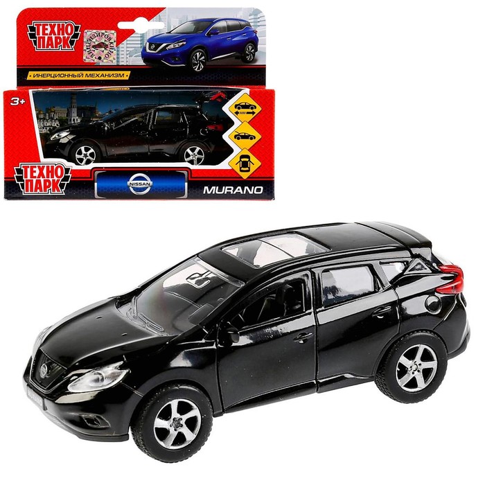 

Машина металлическая, инерционная «Nissan Murano» чёрный, 12 см, открывающиеся двери