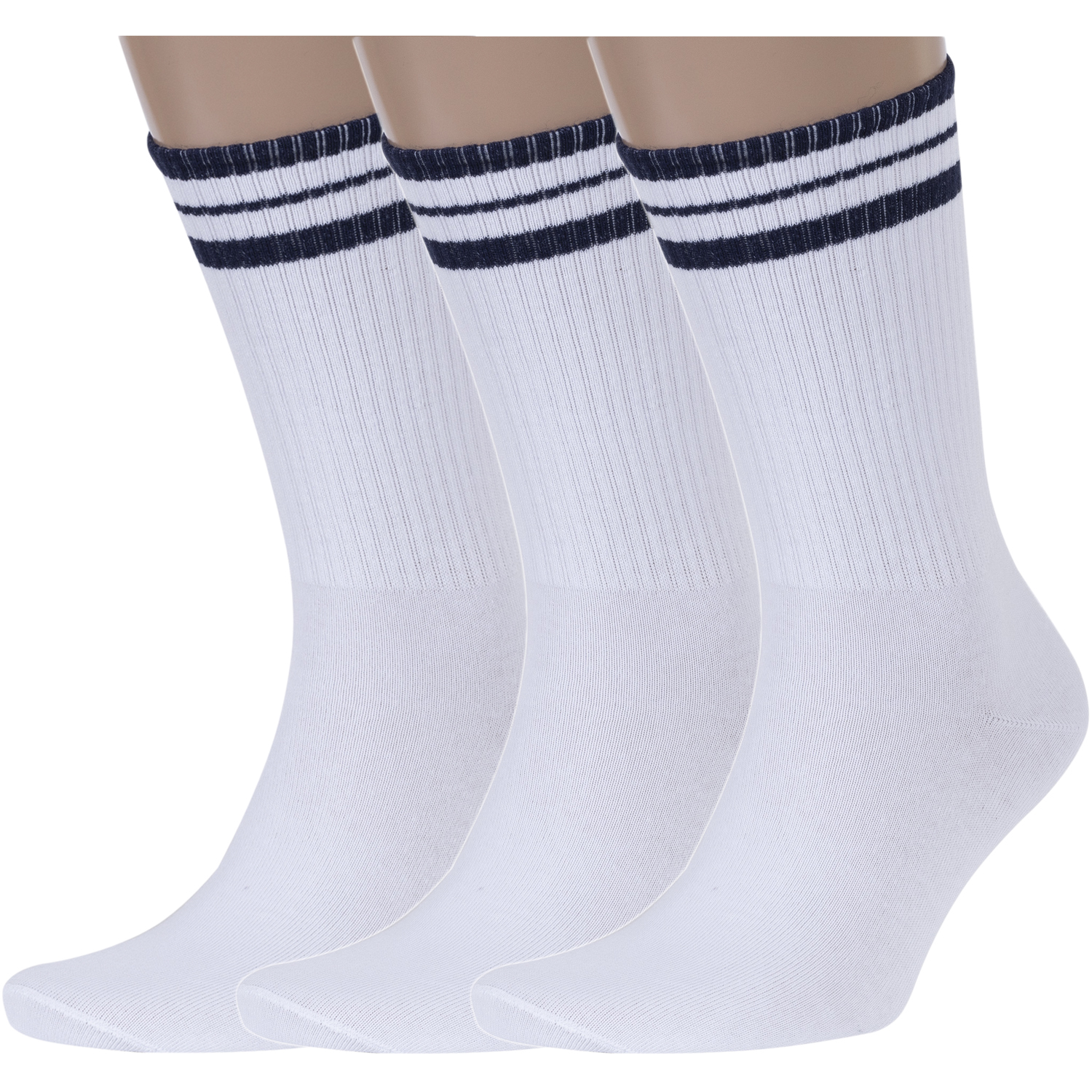 Комплект носков мужских Красная Ветка 3-С-1350 белых; синих 27