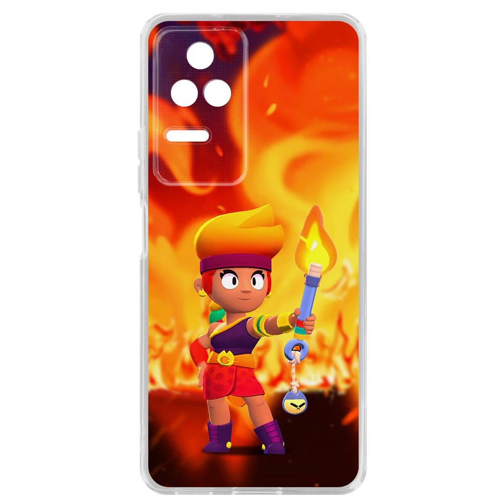 

Чехол-накладка Brawl Stars-Амбер для Poco F4, Прозрачный