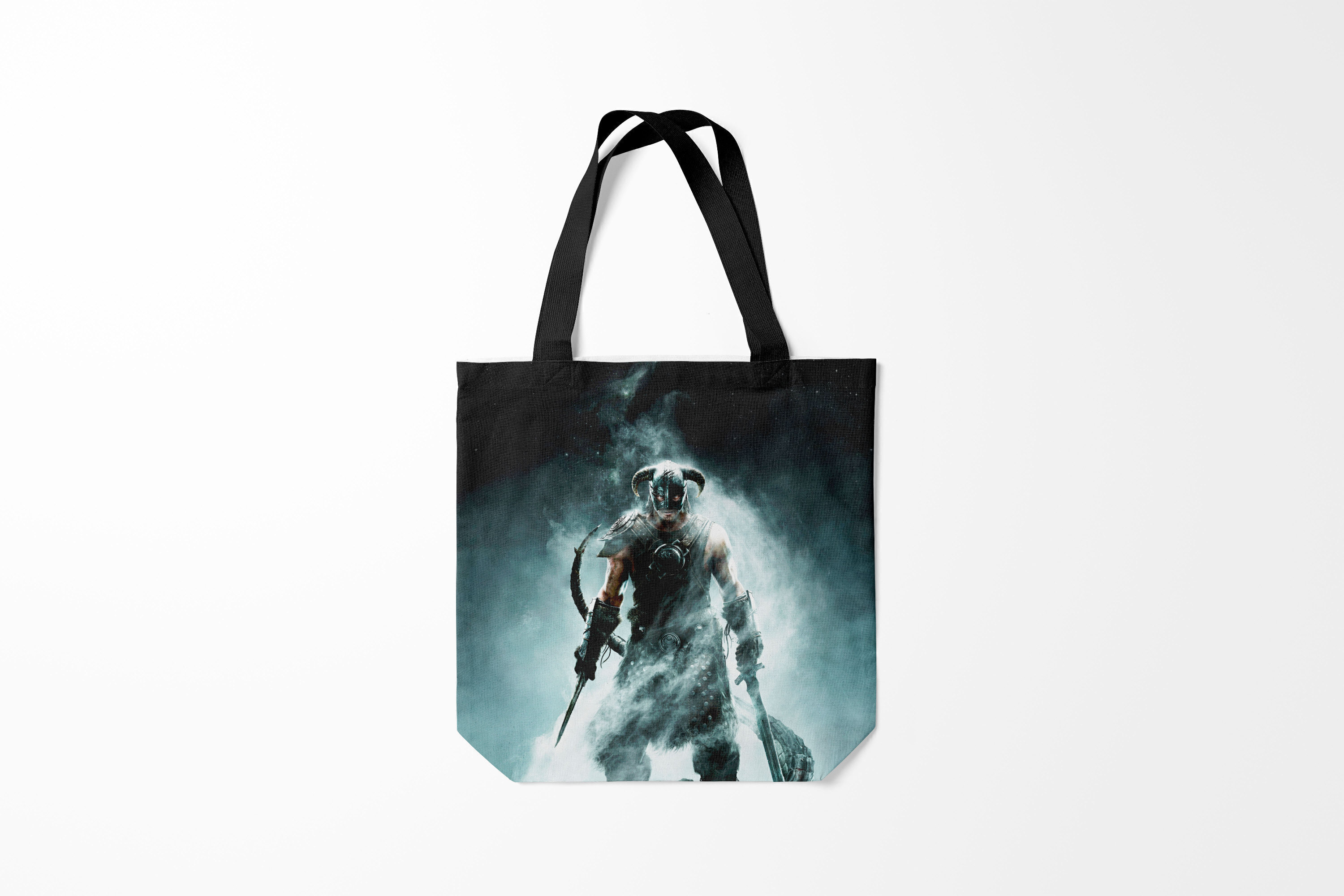 

Сумка шoппер унисекс Burnettie The Elder Scrolls Skyrim, черный; белый, The Elder Scrolls Skyrim