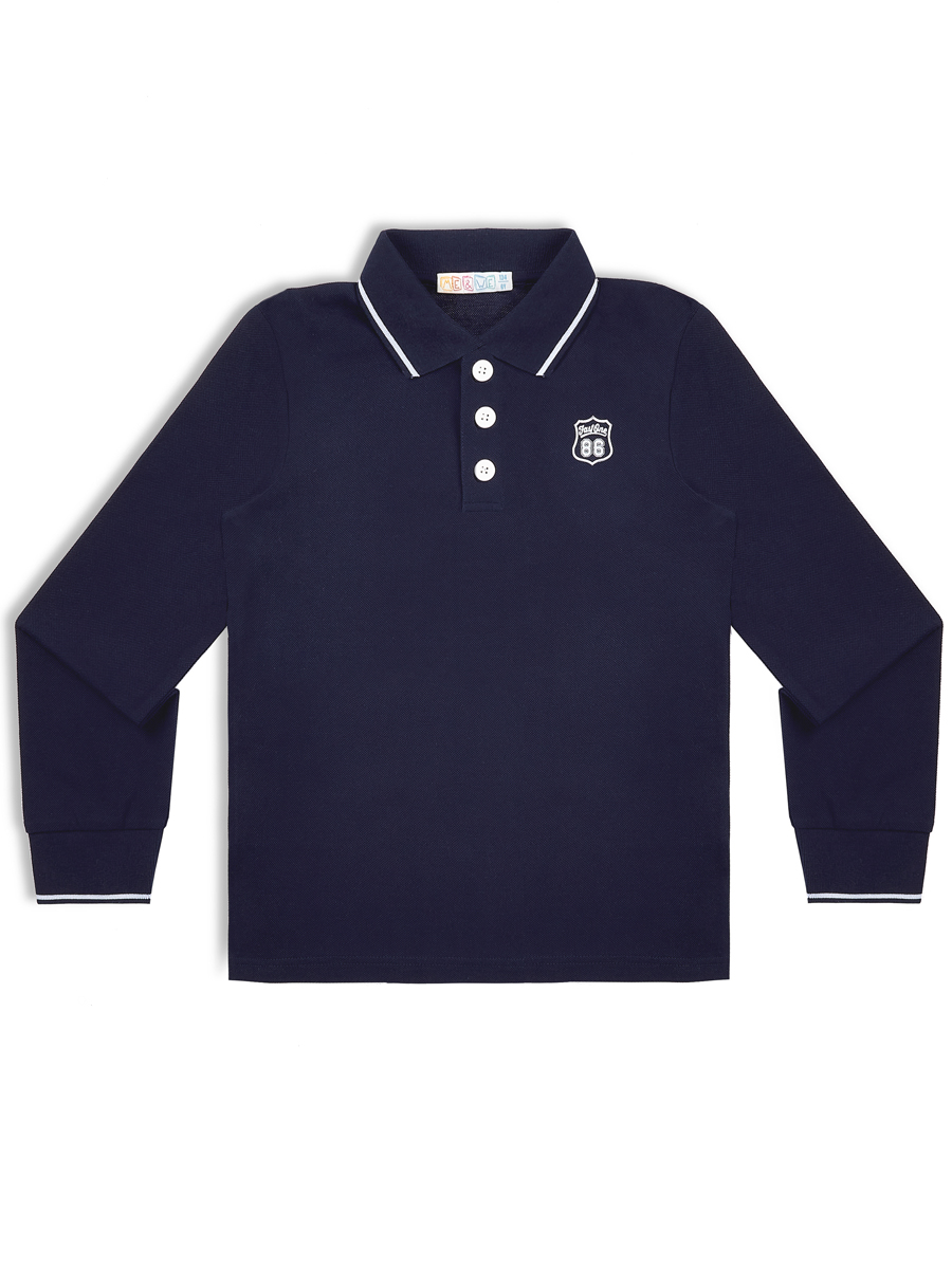 

Футболка-поло для мальчика Me&We JB219-J104-814 Темно-синий-122, JB219-J104-814