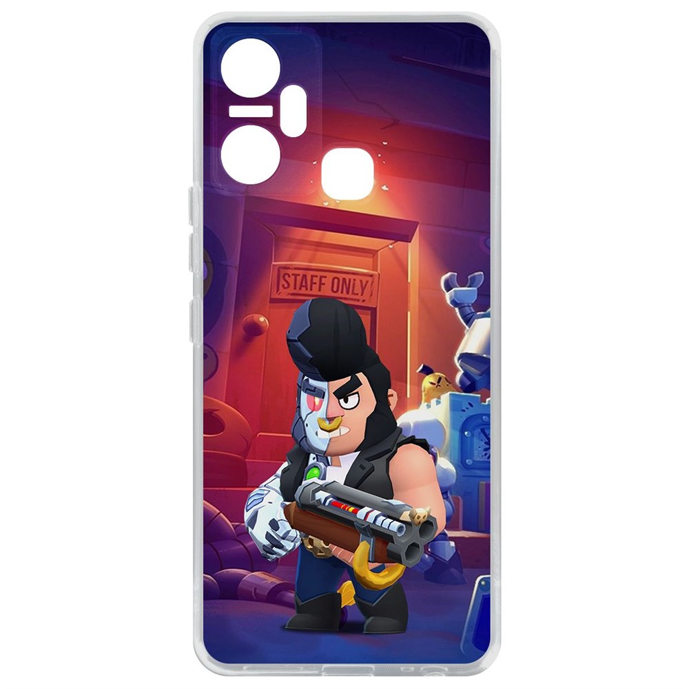 

Чехол-накладка Brawl Stars-Б-800 для Infinix Smart 6 Plus, Прозрачный