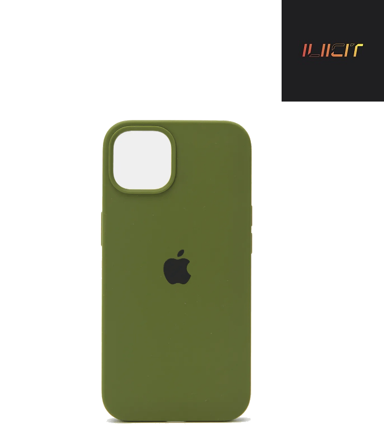 Чехол iPhone 15 Plus Silicon Сase APL WS (с лого), хаки 10 (IS793871)