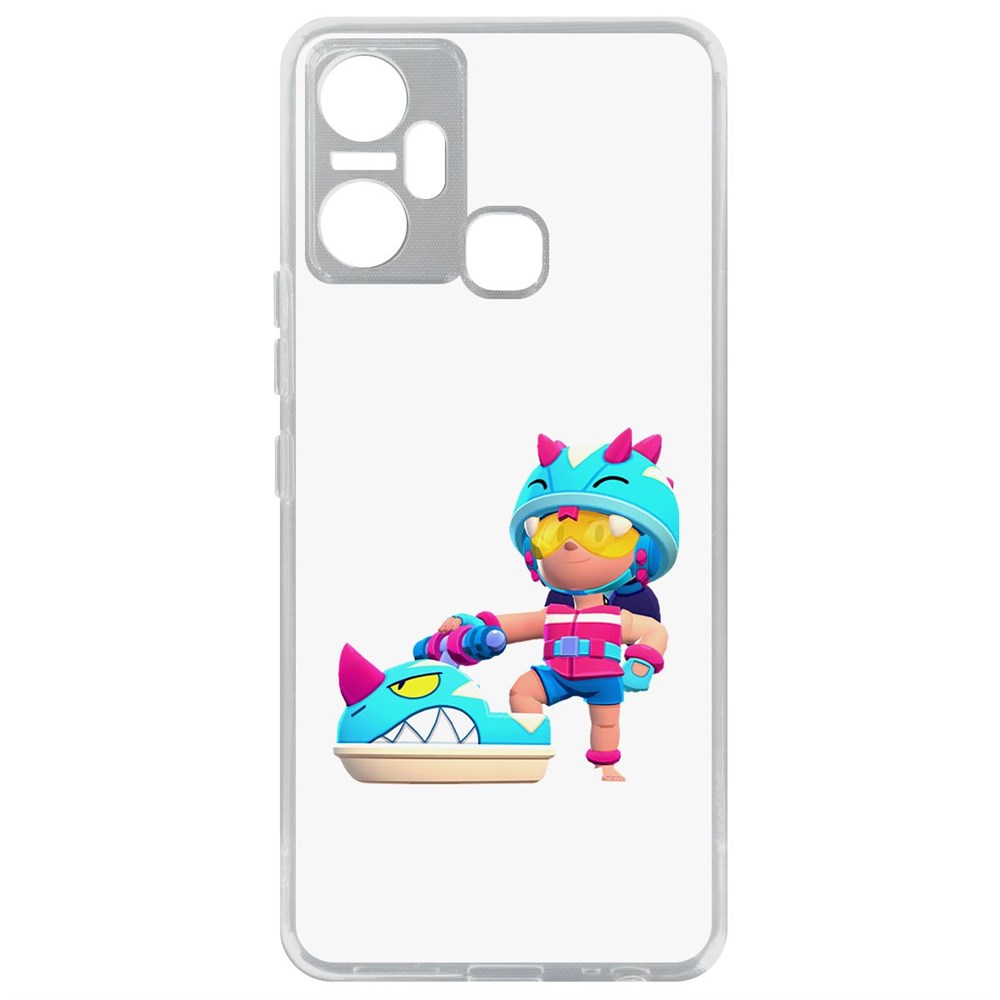 

Чехол-накладка Brawl Stars-Аквабайкер Джеки для Infinix Smart 6 Plus