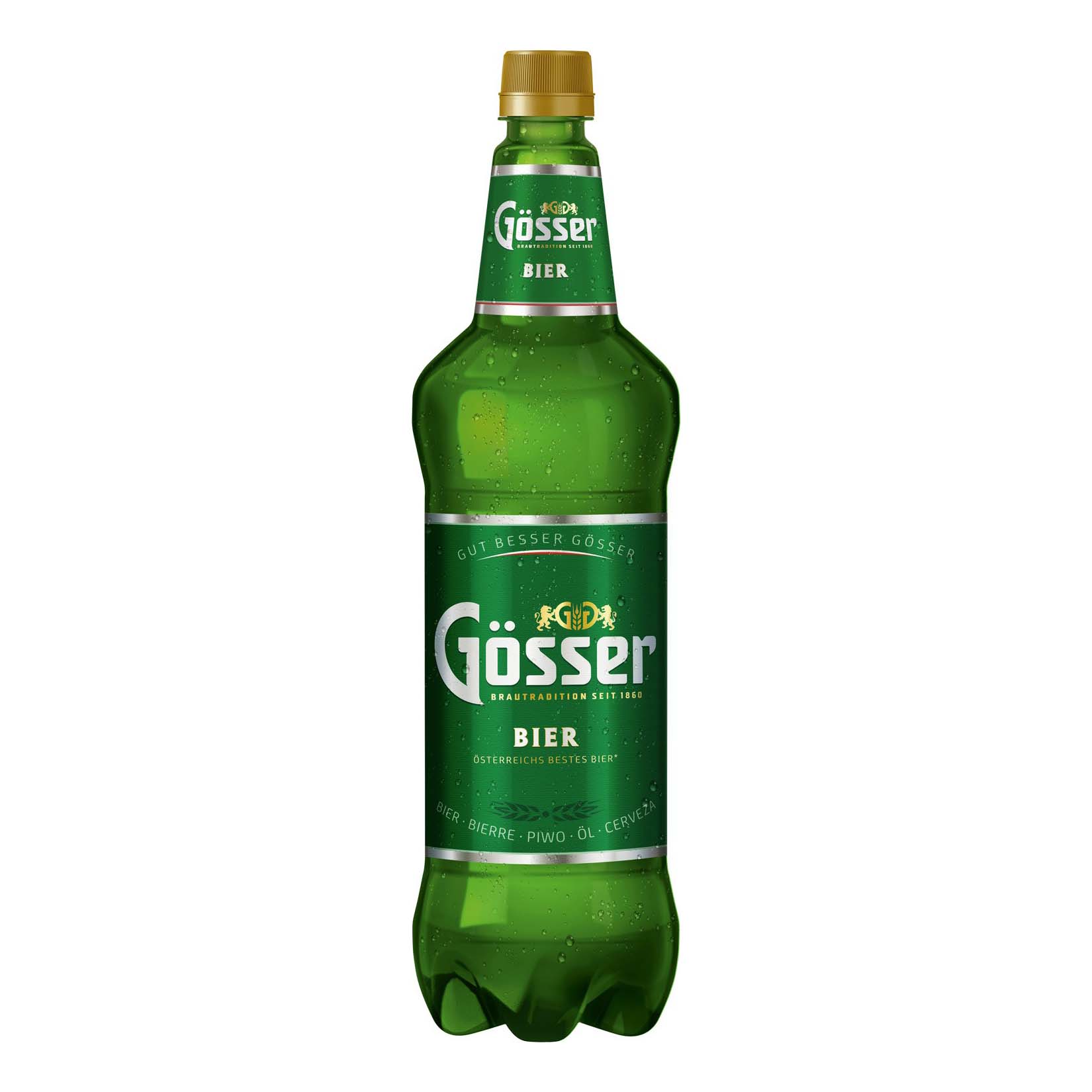 

Пиво Gosser лагер светлое фильтрованное непастеризованное 4,7% 1,25 л