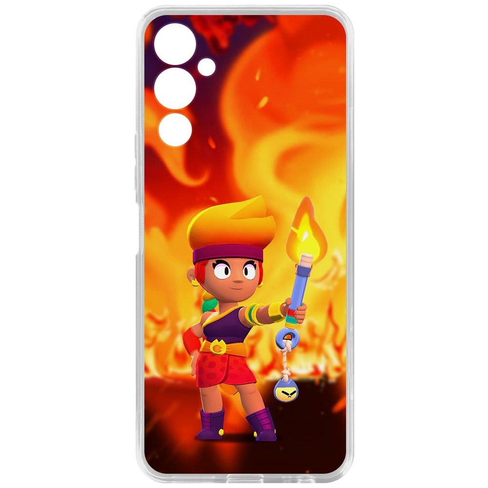 

Чехол-накладка Brawl Stars-Амбер для Tecno Pova 4, Прозрачный