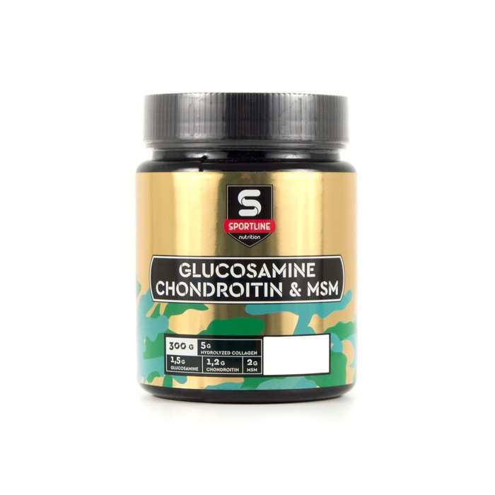 Комплекс SportLine Nutrition Glucosamine  MSM Powder, тропик, 300 г 4600