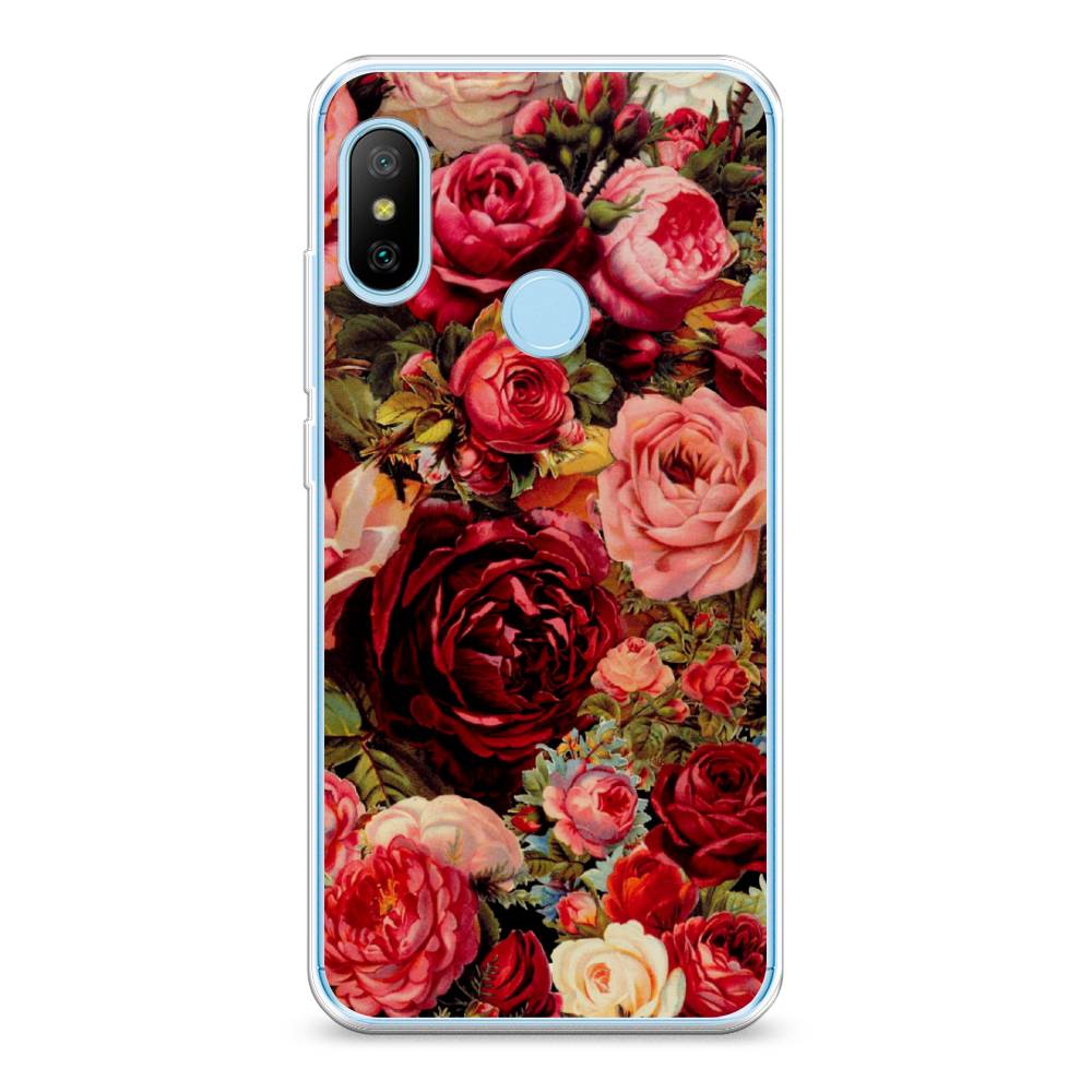 

Чехол Awog на Xiaomi A2 Lite/Redmi 6 Pro "Розы винтажные", 34050-8