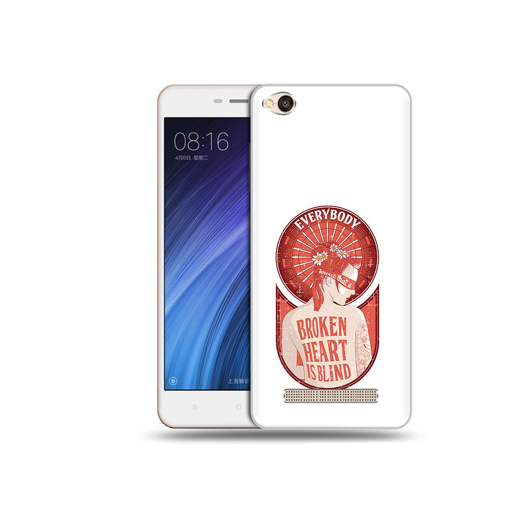 Чехол MyPads Tocco для Xiaomi Redmi 4A девушка разбитое сердце (PT46130.318.310)