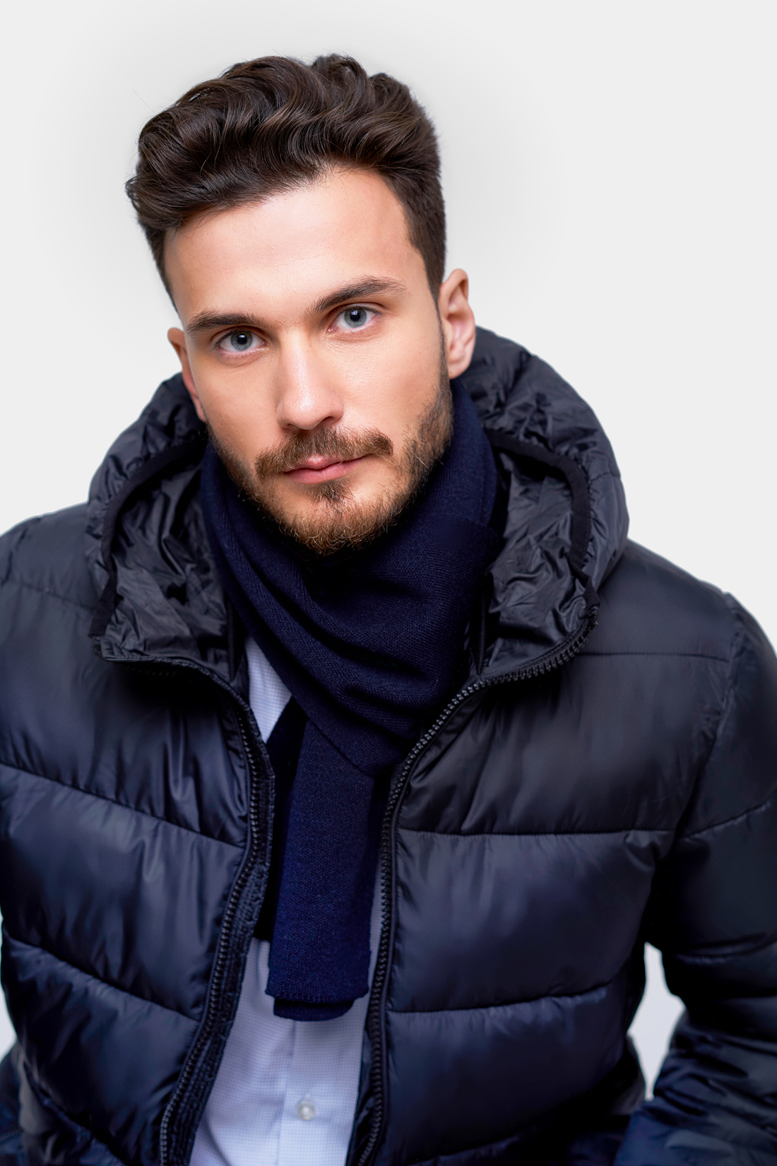 

Шарф мужской Baon B850505 deep navy, B850505