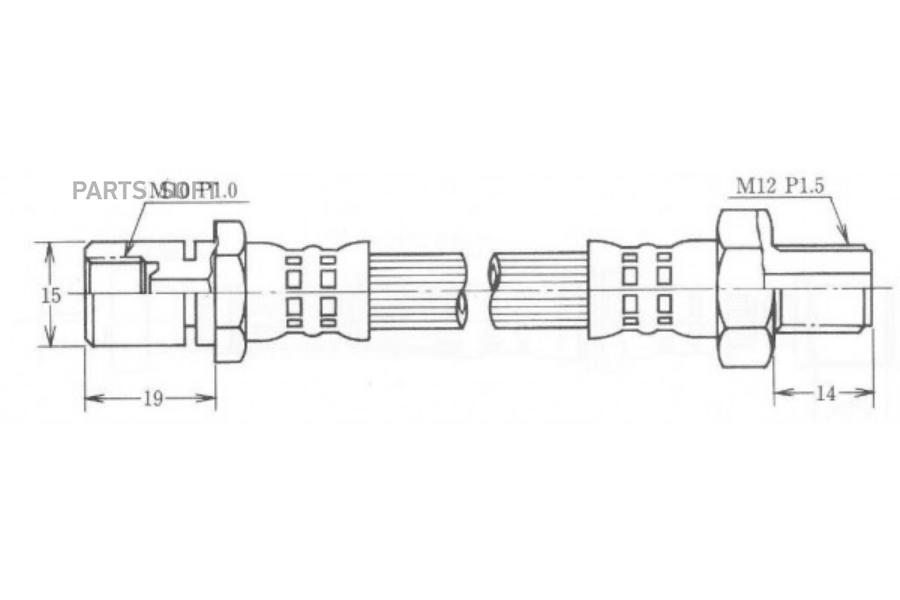 Шланг Тормозной 1Шт SB Nagamochi BH26067