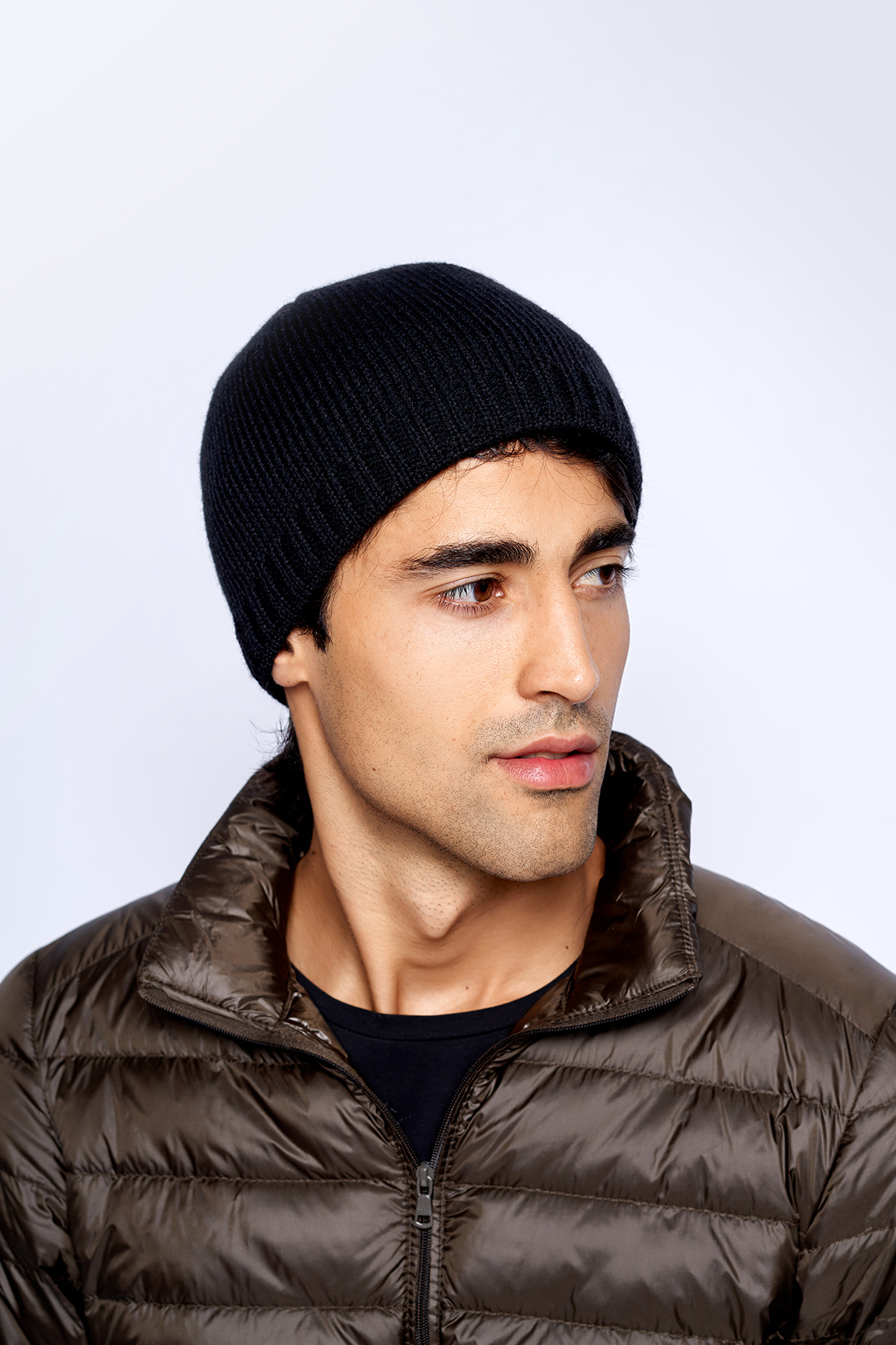 

Шапка бини мужская Baon B849533 black, р.58, B849533