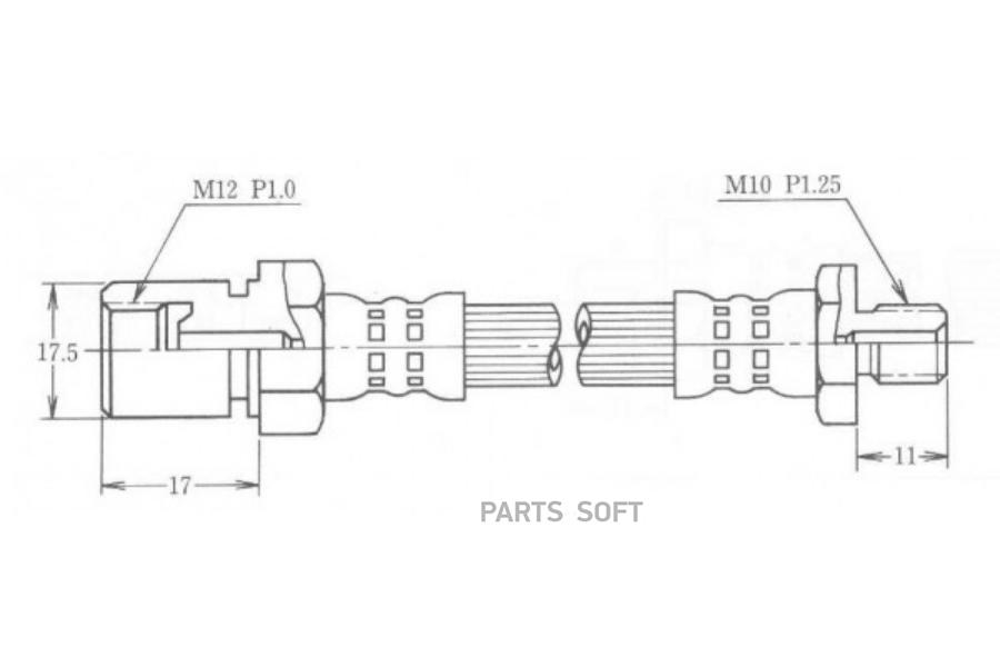 Шланг Тормозной 1Шт SB Nagamochi BH23017R