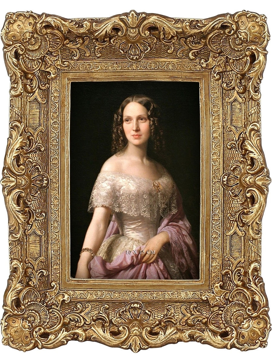 

Фоторамка настольная Glasar прямоугольная золотистая 19 x 4 x 24 см