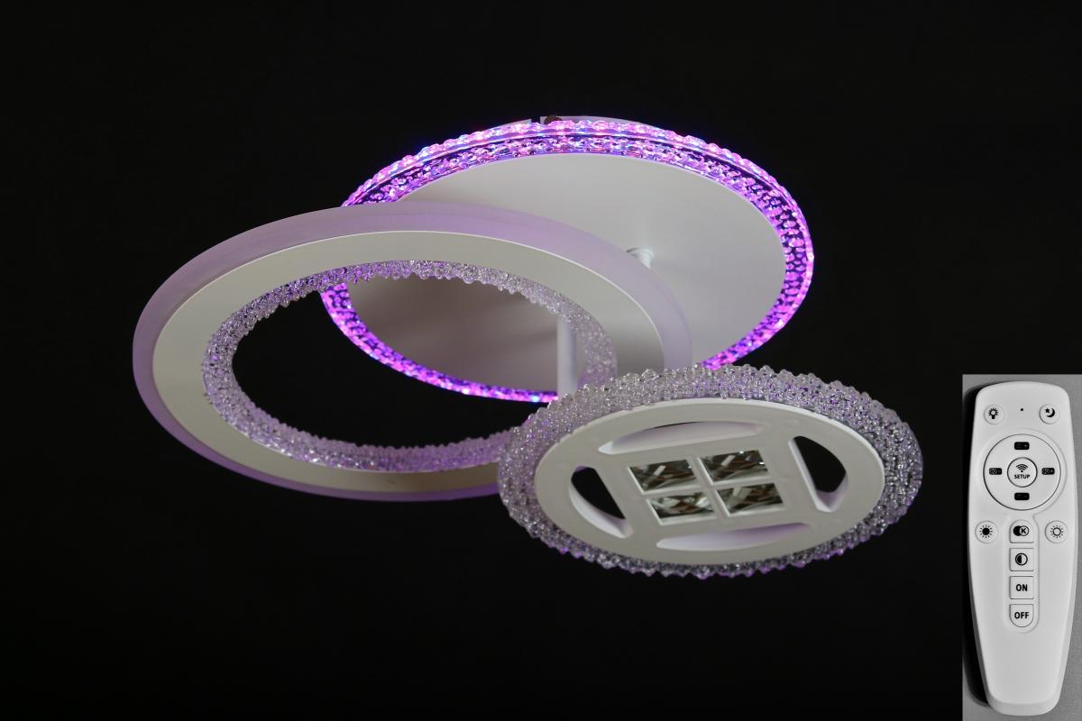 фото Потолочный светильник nina lighting 3252/1+1 - sl rgb wh led (68+14w)