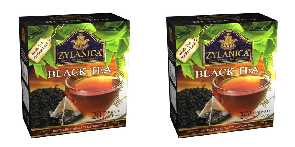 

Чай черный Zylanica Black tea в пирамидках 20 пакетиков х 2 г, 2 шт, Black tea