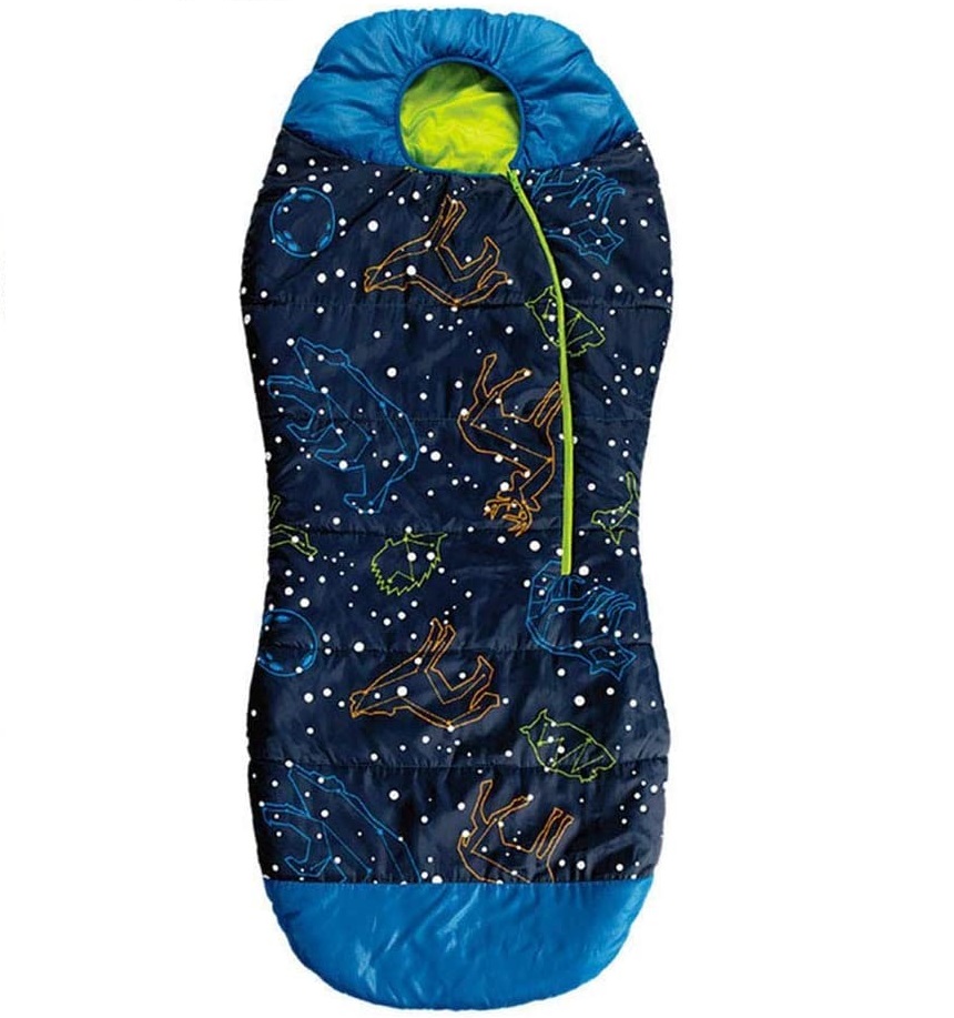 фото Спальный мешок, детский acecamp со светонакопительным рисунком blue/кокон, 3978