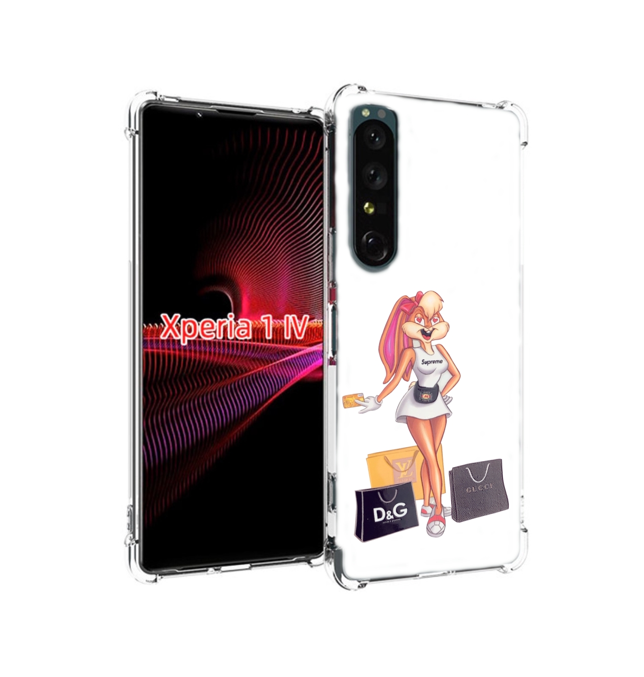 

Чехол накладка MyPads модница-зайка женский для Sony Xperia 1 IV, Прозрачный, Tocco