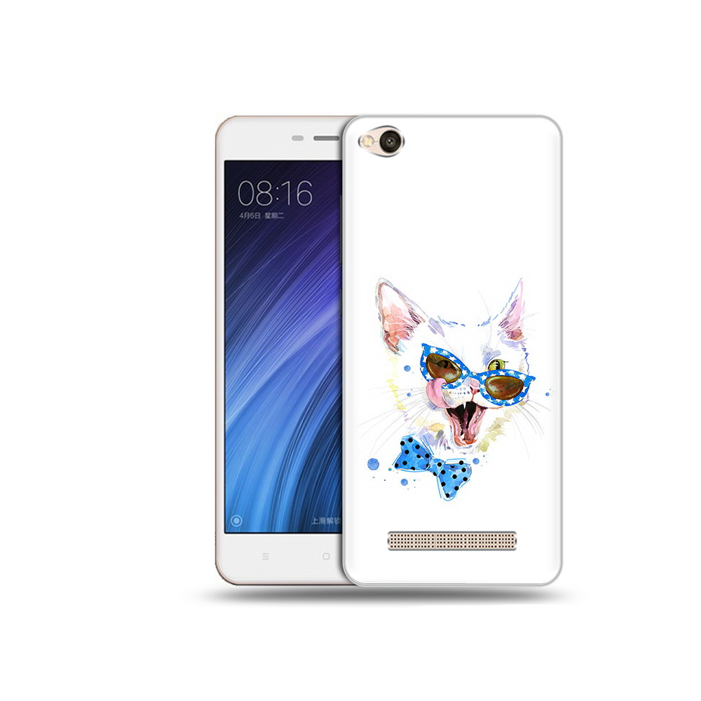 Чехол MyPads Tocco для Xiaomi Redmi 4A белый кот (PT46130.318.229)