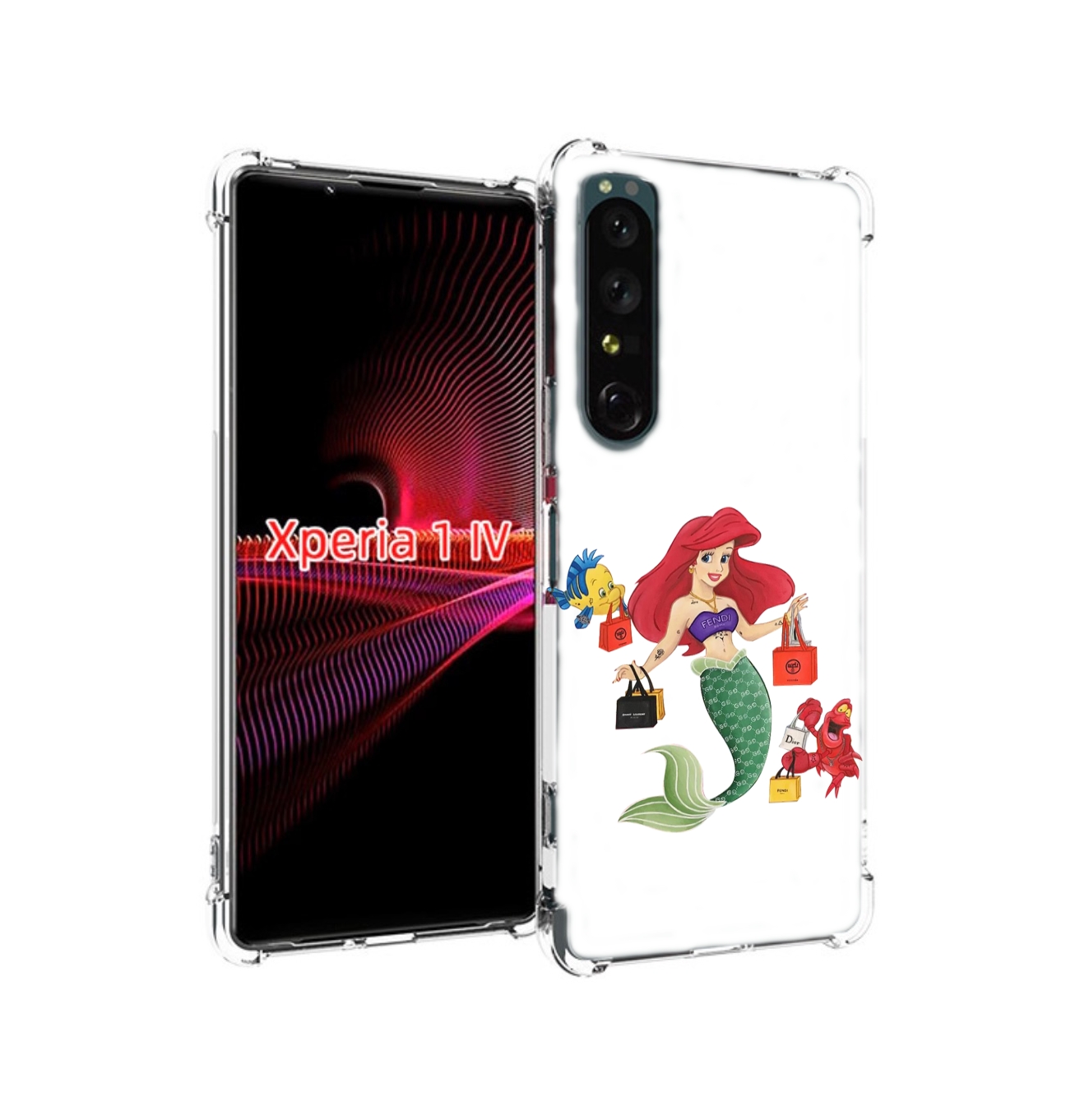 

Чехол накладка MyPads модная-русалка женский для Sony Xperia 1 IV, Прозрачный, Tocco