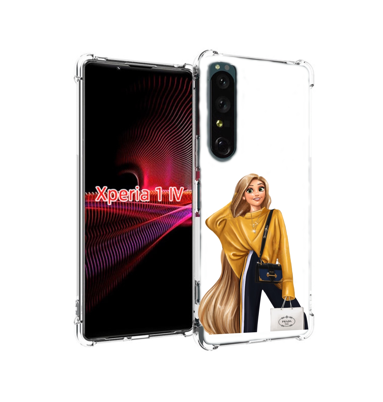 

Чехол накладка MyPads модная-рапунсель женский для Sony Xperia 1 IV, Прозрачный, Tocco