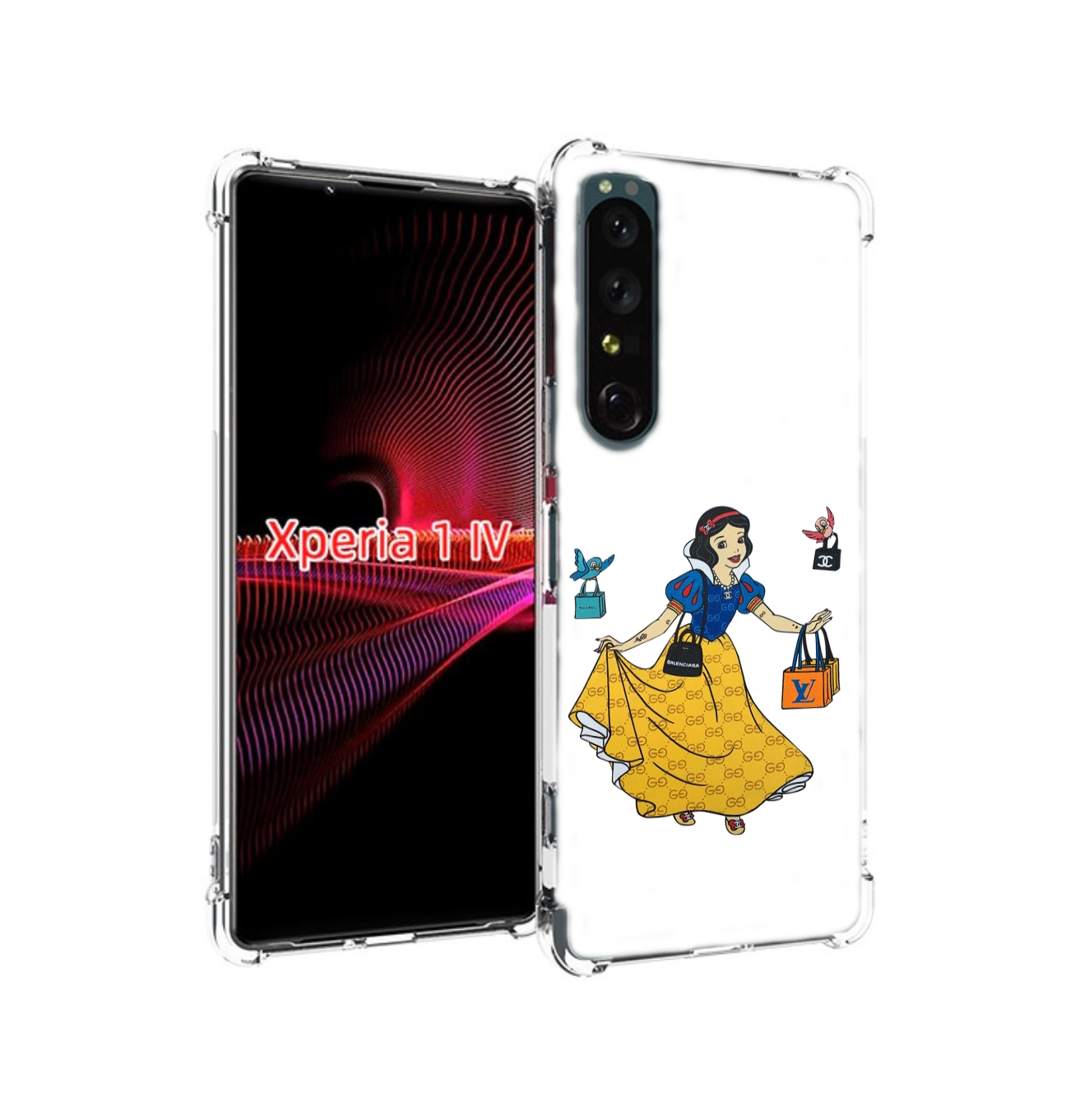 

Чехол накладка MyPads модная-принцесса женский для Sony Xperia 1 IV, Прозрачный, Tocco