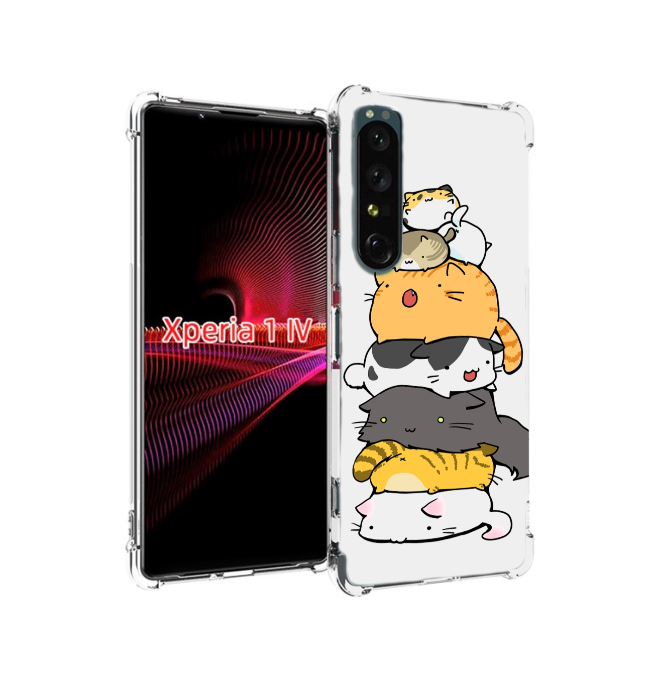 

Чехол накладка MyPads много-маленьких-котиков для Sony Xperia 1 IV, Прозрачный, Tocco