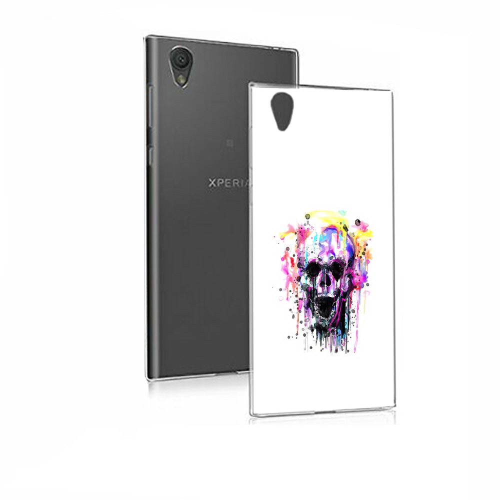 

Чехол MyPads Tocco для Sony Xperia E5 граффити череп (PT50363.248.298), Прозрачный, Tocco
