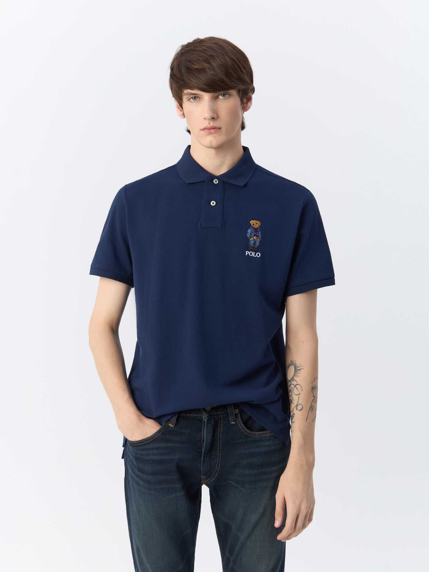 Поло Polo Ralph Lauren для мужчин, тёмно-синее-027, размер XL, 710853312