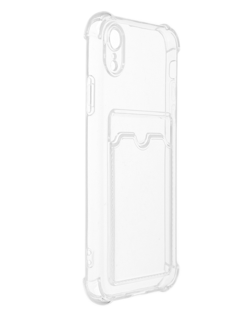 фото Чехол luxcase для apple iphone xr tpu с картхолдером 1.5mm transparent 63501