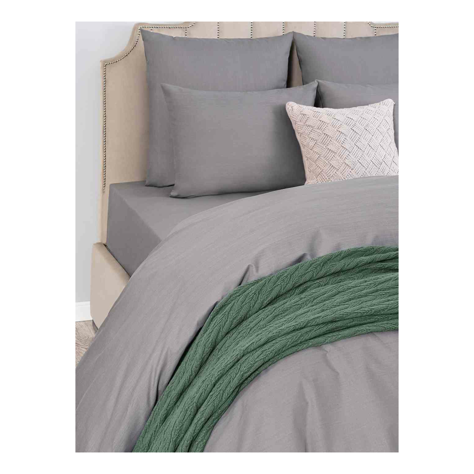 

Простыня Sleepix Сакаи 220x240 см хлопок серая