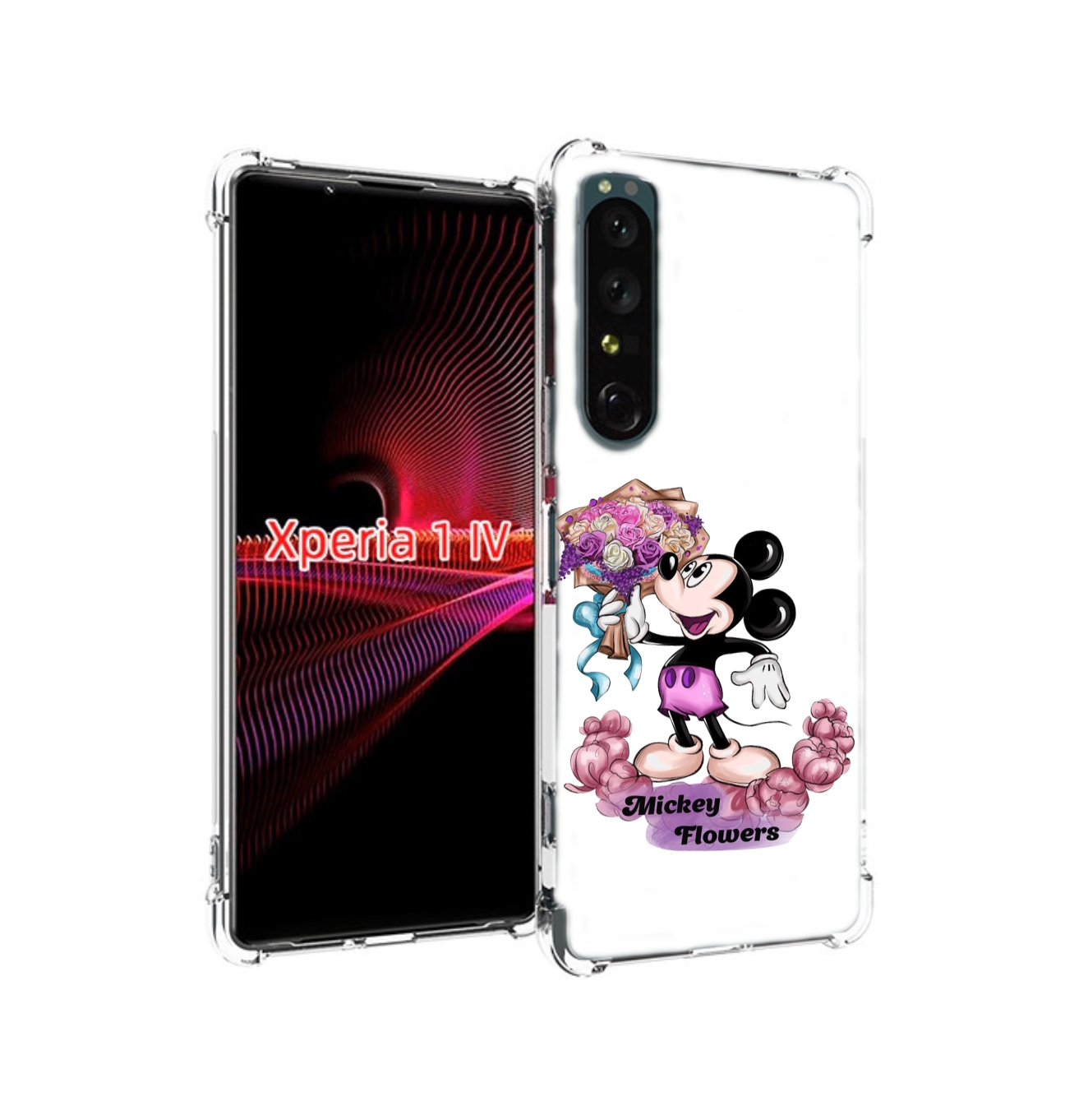 

Чехол накладка MyPads микки-с-цветами женский для Sony Xperia 1 IV, Прозрачный, Tocco
