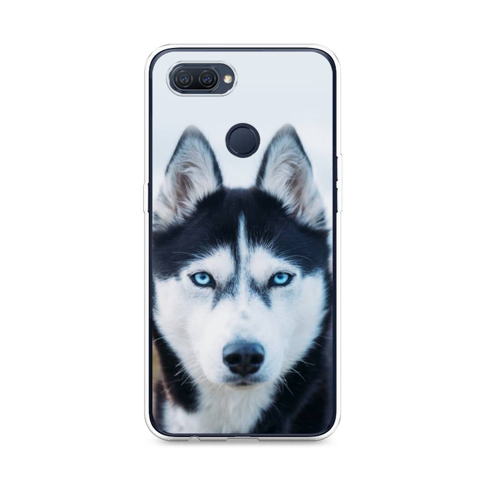 

Чехол для Oppo A12 "Хаски 2", Синий;белый, 253450-1