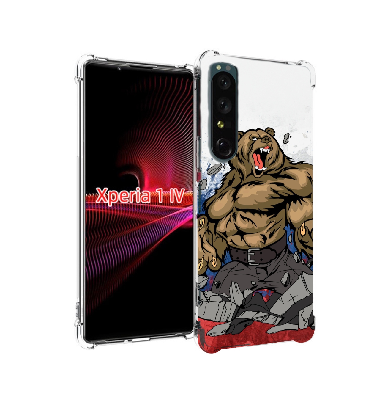 

Чехол накладка MyPads медведь защитник родины для Sony Xperia 1 IV, Прозрачный, Tocco