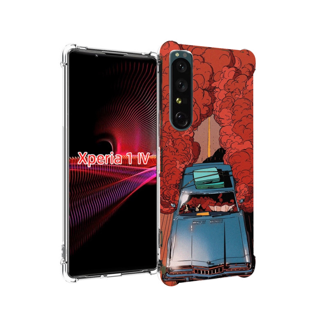

Чехол накладка MyPads машина мчится с дымком для Sony Xperia 1 IV, Прозрачный, Tocco