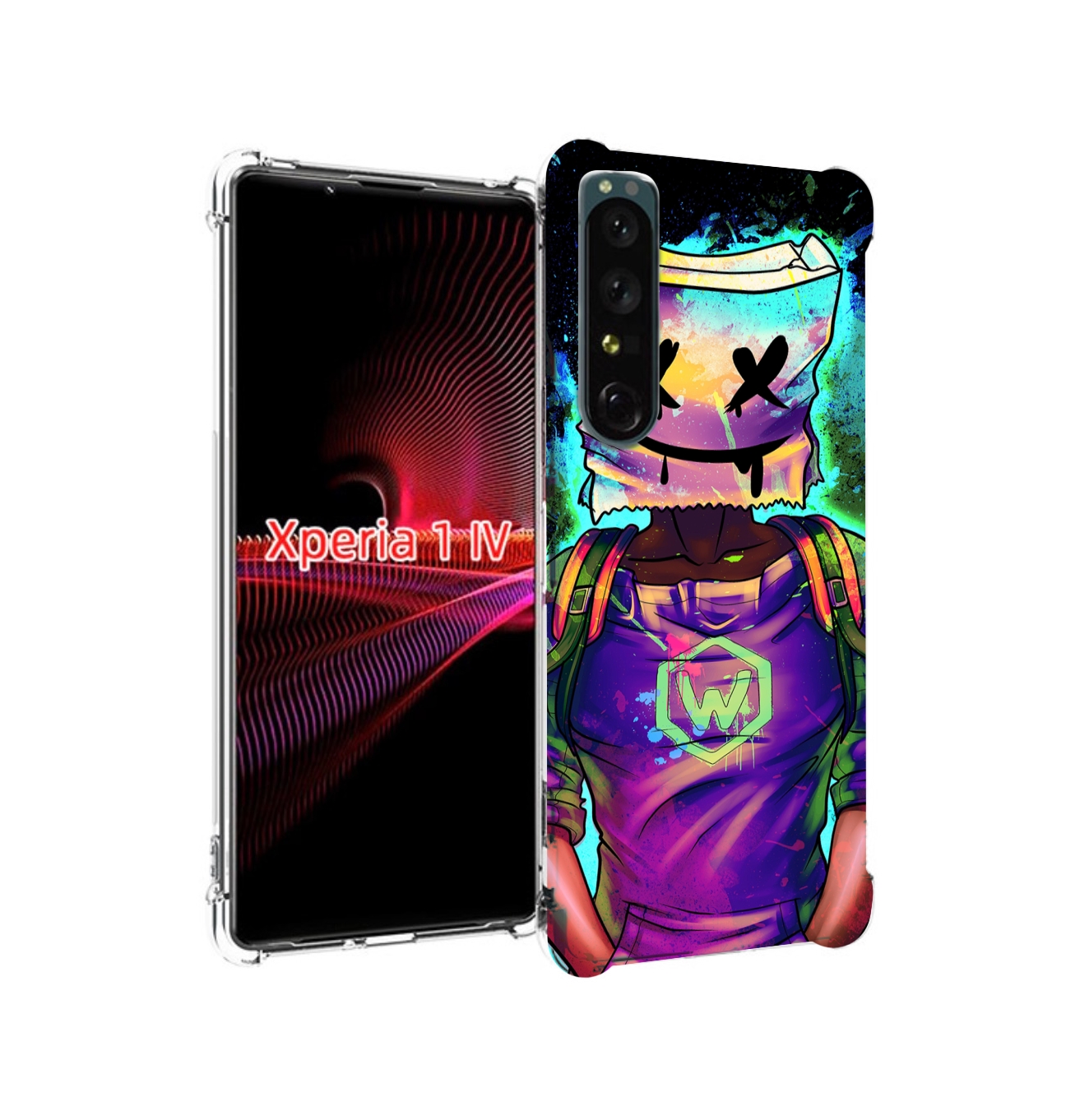 

Чехол накладка MyPads маршмеллоу-глитч для Sony Xperia 1 IV, Прозрачный, Tocco