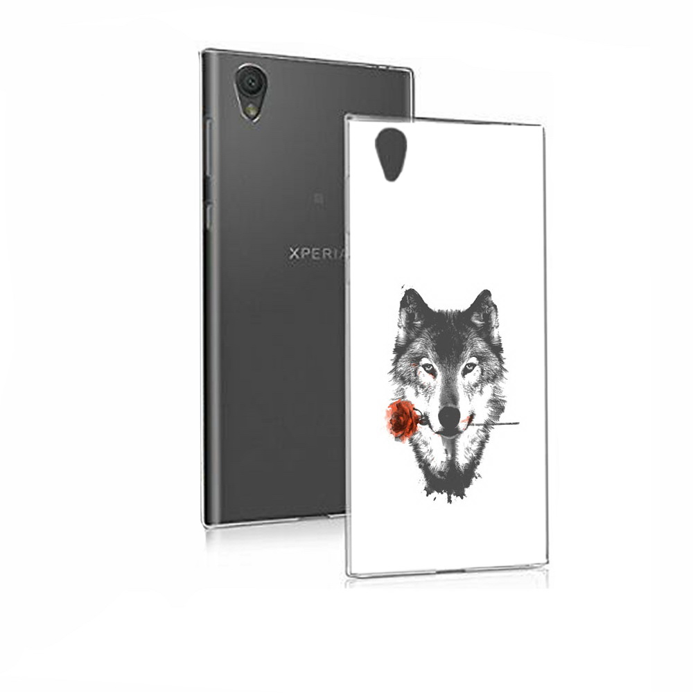 

Чехол MyPads Tocco для Sony Xperia E5 волк с розой (PT50363.248.270), Прозрачный, Tocco