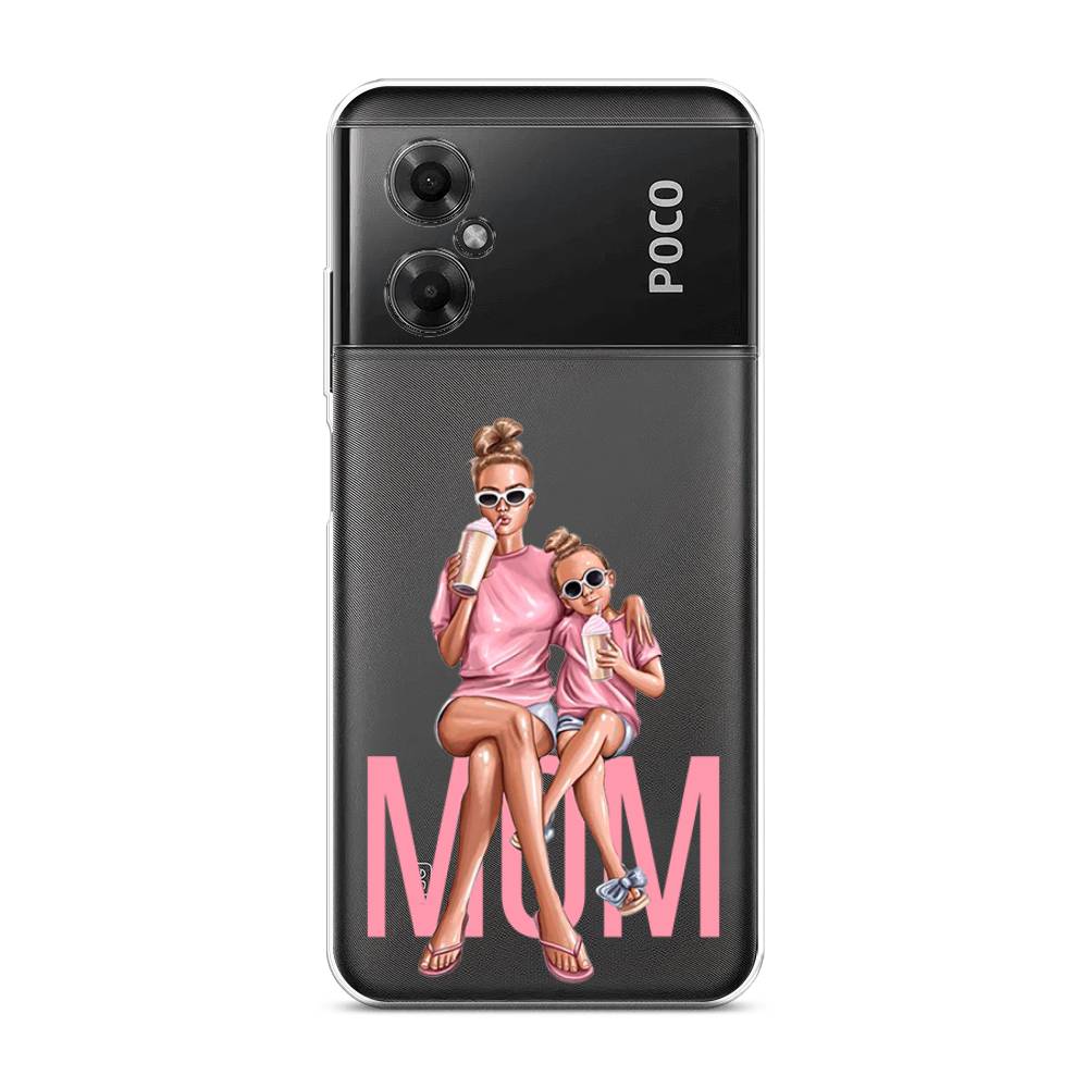 

Чехол Awog на Poco M4 5G / Сяоми Поко M4 5G "Lovely mom", Синий;бежевый;розовый, 316550-7