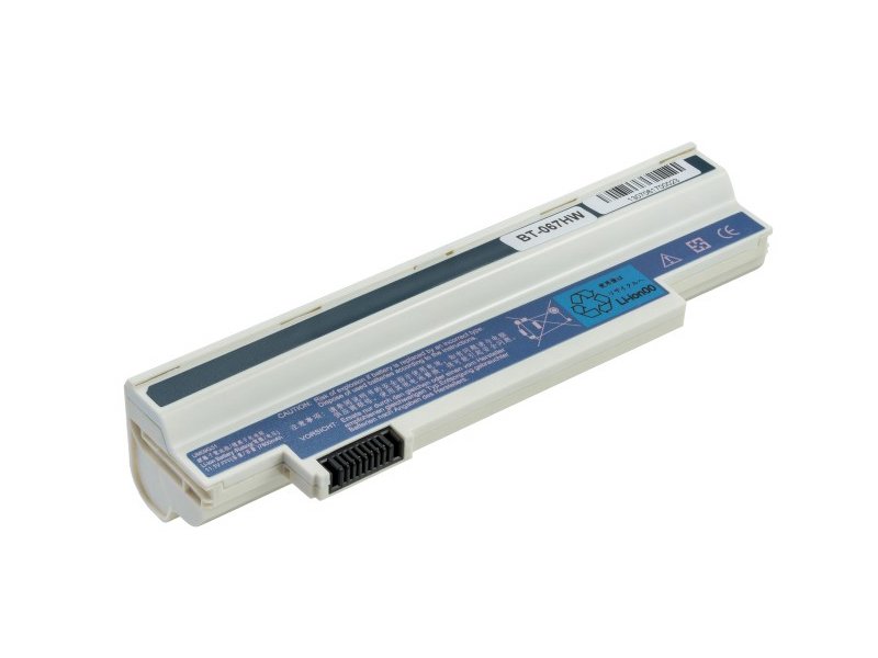 

Усиленный аккумулятор для Acer UM09H31 (6600mAh), белый