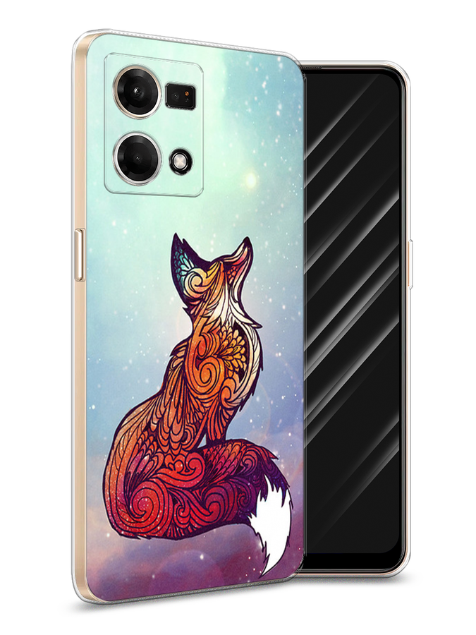 

Чехол Awog на Oppo Reno 8 4G "Лиса 1", Голубой;фиолетовый, 2511450-1