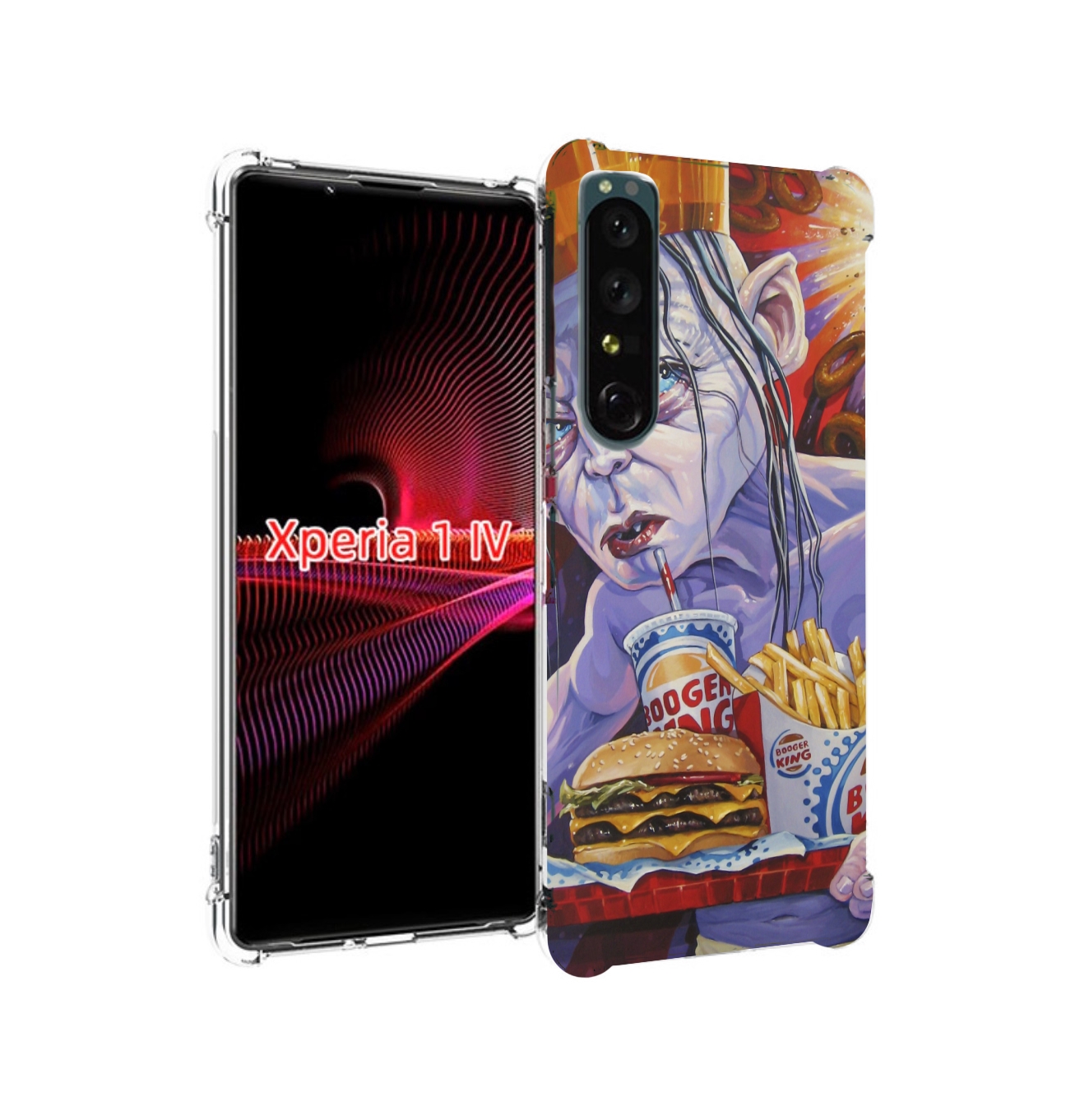 

Чехол накладка MyPads любитель бургер кинга для Sony Xperia 1 IV, Прозрачный, Tocco