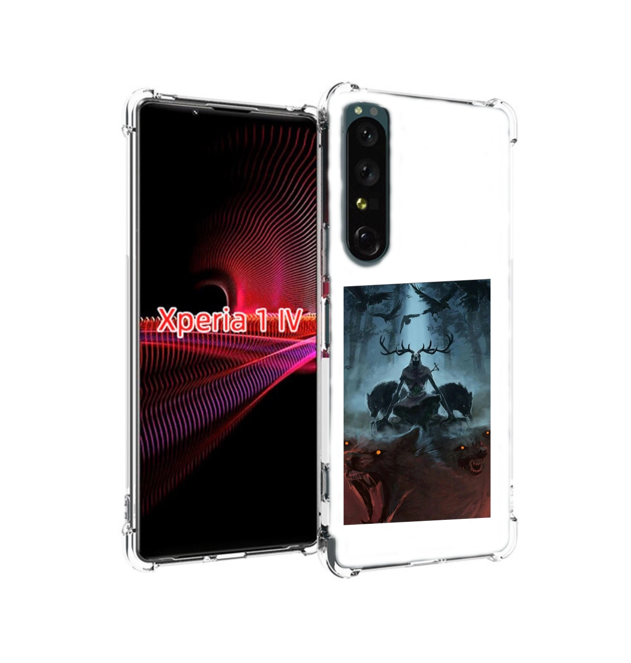 

Чехол накладка MyPads лось демон для Sony Xperia 1 IV, Прозрачный, Tocco