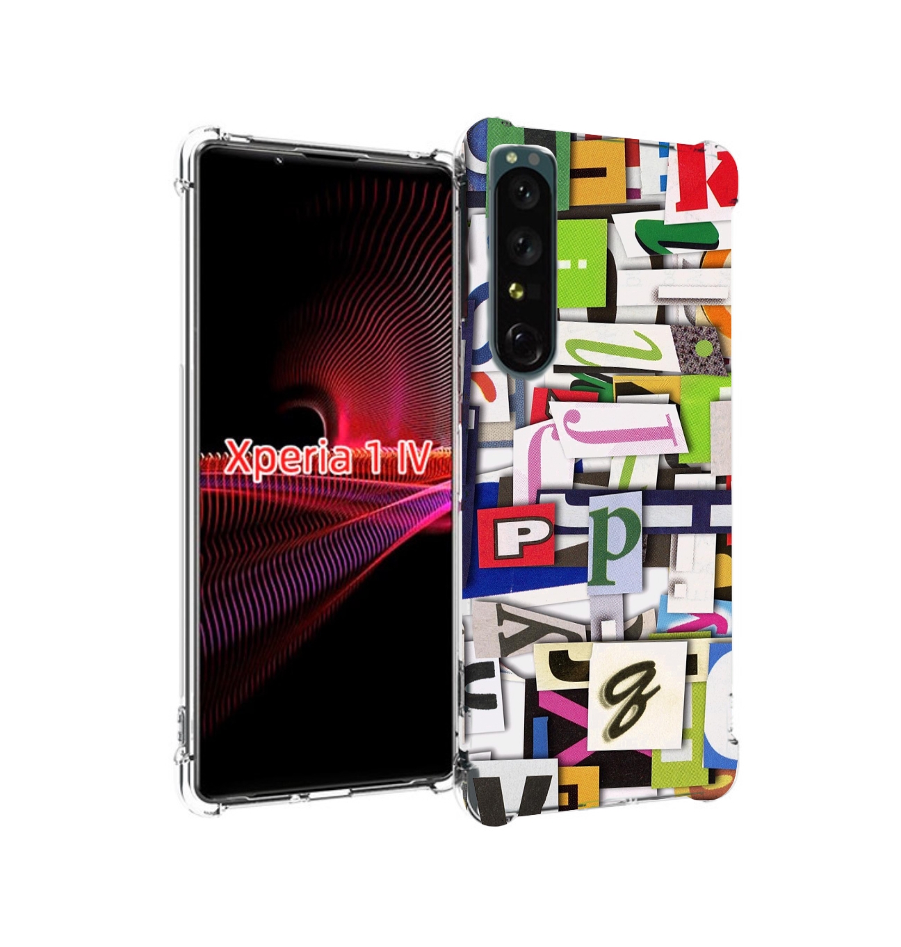 

Чехол накладка MyPads ломанные-буквы для Sony Xperia 1 IV, Прозрачный, Tocco