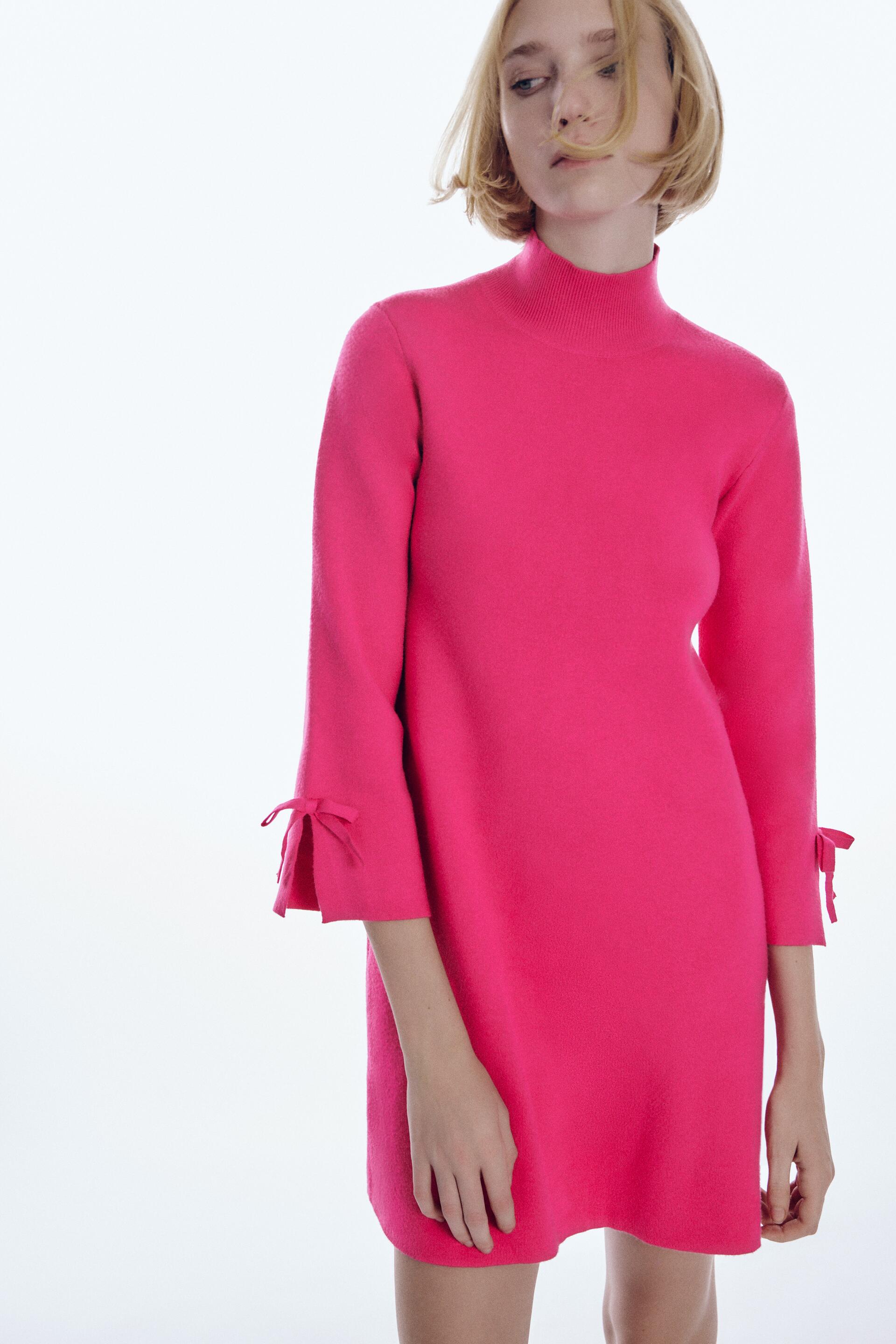 

Платье женское ZARA 02142183 розовое L (доставка из-за рубежа), 02142183
