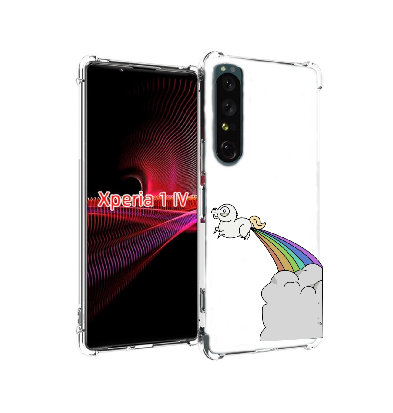 

Чехол накладка MyPads летающее-пони детский для Sony Xperia 1 IV, Прозрачный, Tocco