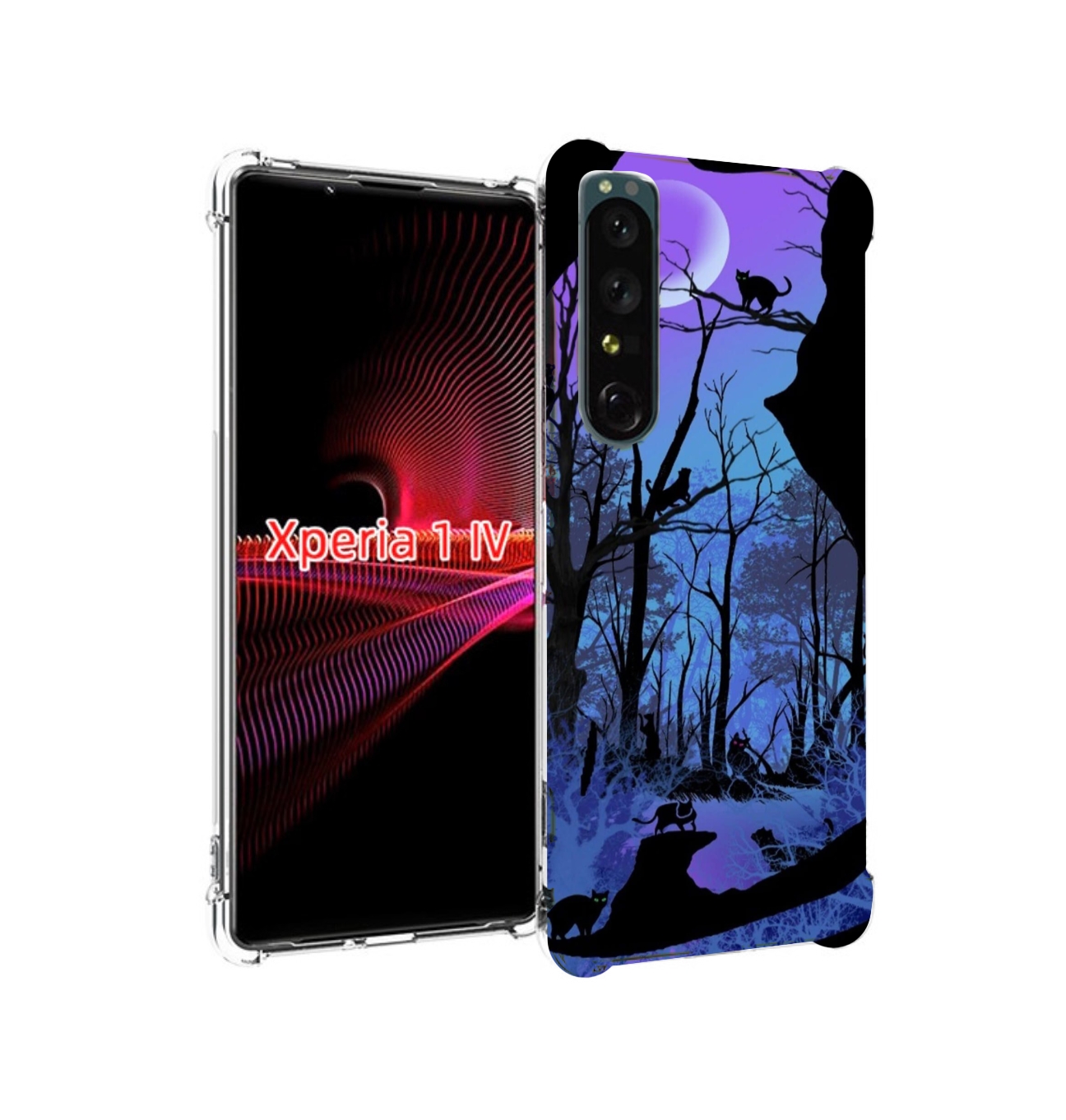 

Чехол накладка MyPads лес внутри кота для Sony Xperia 1 IV, Прозрачный, Tocco