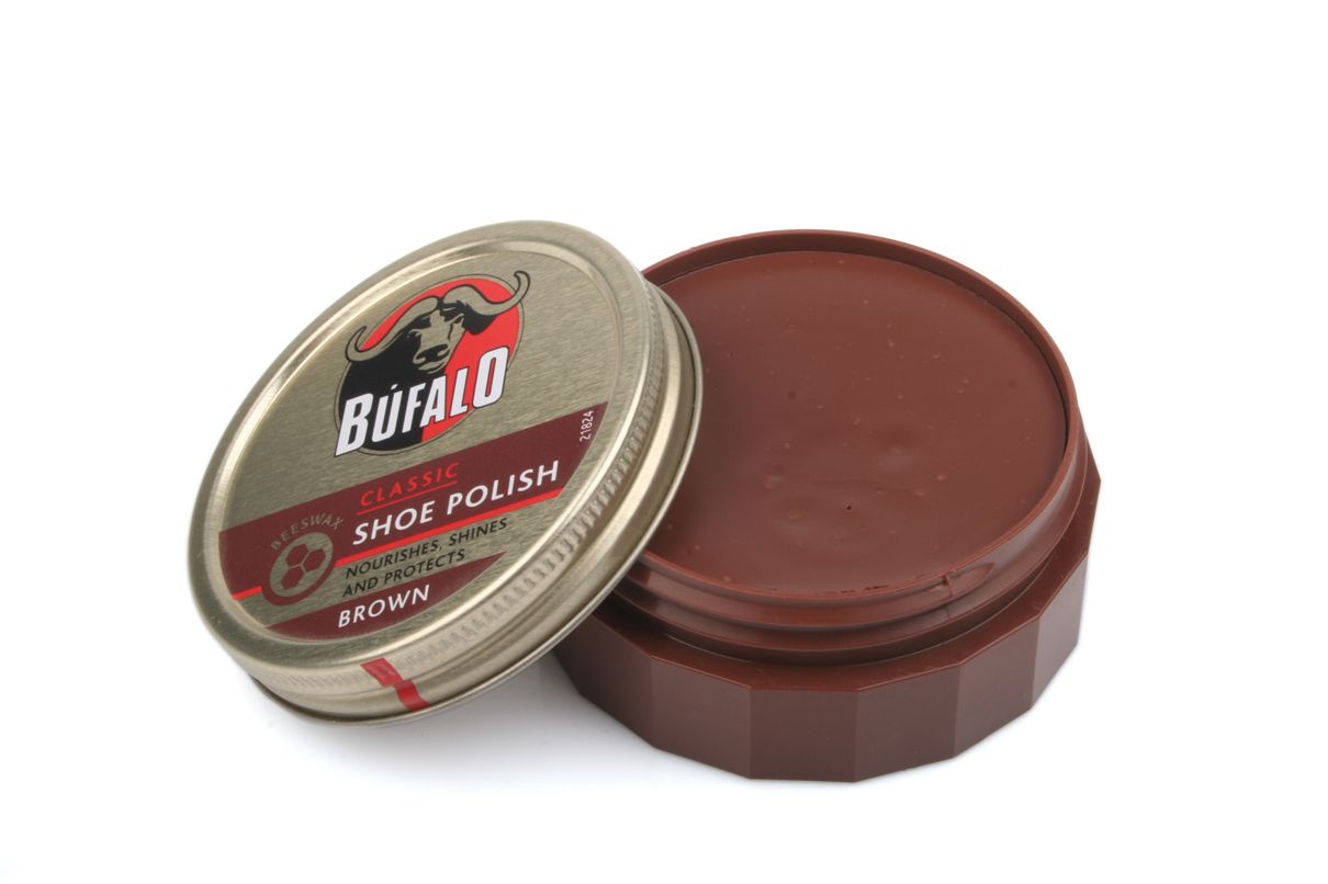 фото Крем для обуви bufalo shoe polish braun коричневый 75 мл